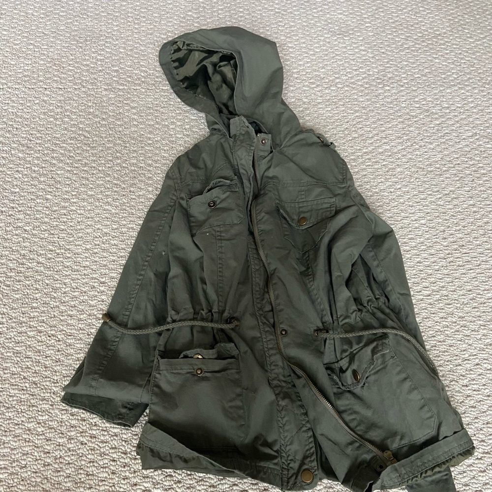 green jacket